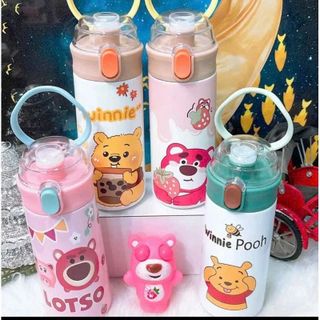 BÌNH GIỮ NHIỆT 500ML LABUBU KÈM ỐNG HÚT