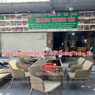 Bàn ghế nhà hàng nhựa giả mây cao cấp bàn ghế ngoài trời