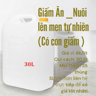 GIẤM ĂN - 6.500 đồng/lít/thùng 30lit -  NUÔI LÊN MEN TỰ NHIÊN