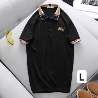 Áo thun polo nam trắng đen
