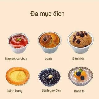 Set 250 cốc chén bạc, nướng bánh, nướng hàu...dùng trong lò nước, nồi chiên không dầu - Khuôn giấy bạc nướng hàu