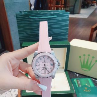 SALE ĐỒNG HỒ NAM NỮ CAO CẤP RÔ LE MÁY CƠ DÂY CAO SU 6