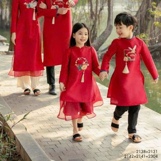 Áo dài Gia đình sẵn kho