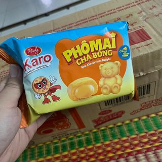 Thùng bánh Karo gấu phô mai chà bông