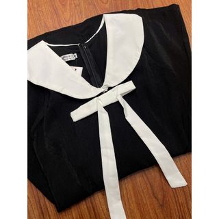 Váy Nữ Xinh Tiểu Thư Phong Cách Hàn Quốc Mùa Hè, Đầm Nữ Kiểu Xinh Dự Tiệc Trắng Đen-189 STROE-V086