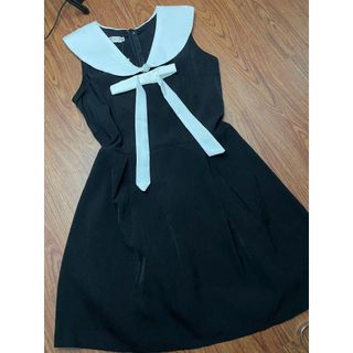 Váy Nữ Xinh Tiểu Thư Phong Cách Hàn Quốc Mùa Hè, Đầm Nữ Kiểu Xinh Dự Tiệc Trắng Đen-189 STROE-V086
