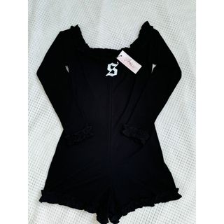 Jumsuit nữ trễ vai bèo dài tay thun gân ôm kiểu cách trễ vai chữ nhỏ cao cấp váy ngắn-189STORE -V219