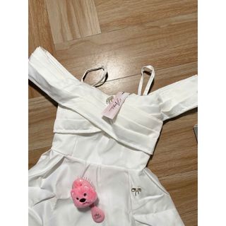 Đầm váy nữ tiệc tiểu thư sang trọng chất tapta  hai dây trễ vai nhấn eo dáng xòe ngắn-189STORE- V149