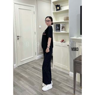Set Bộ GC Áo thun Quần Bom Rút 2 Màu Đơn Giản Siêu Chất-189 STORE-V083
