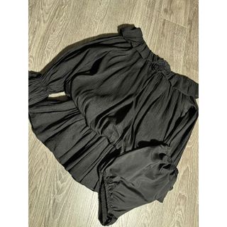 Set Váy Tơ Bồng Trễ Vai 2 Lớp Kèm Hoa Quần Đùi Rời 2 Màu Siêu Xinh Chất Thun Bo - 189 STORE - V100