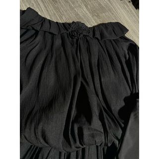 Set Váy Tơ Bồng Trễ Vai 2 Lớp Kèm Hoa Quần Đùi Rời 2 Màu Siêu Xinh Chất Thun Bo - 189 STORE - V100