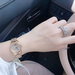 ĐỒNG HỒ NỮ CAO CẤP M KORS MẶT FULL ĐÁ SIZE MINI 5