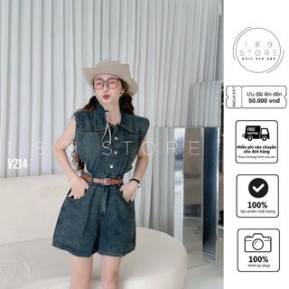 Set bộ jean ngắn có nit năng động trẻ trung cho các nàng thơ chơi phố, đi chơi du lịch- 19STORE-V214