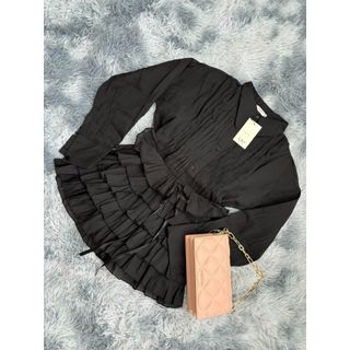 Set áo sơ mi kèm chân váy voan Kiểu dáng dễ thương cho các nàng thơ đi cafe đi chơi - 189STORE -V213