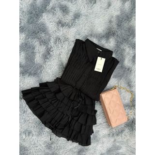 Set áo sơ mi kèm chân váy voan Kiểu dáng dễ thương cho các nàng thơ đi cafe đi chơi - 189STORE -V213
