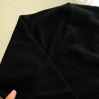 Áo len nam cổ tim màu Đen dáng Thụng Len dệt kim Mềm mịn Dày dặn ABABA tim-m9-đen