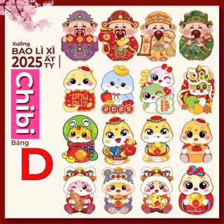 BAO LÌ XÌ CHIBI 2025 giá sỉ