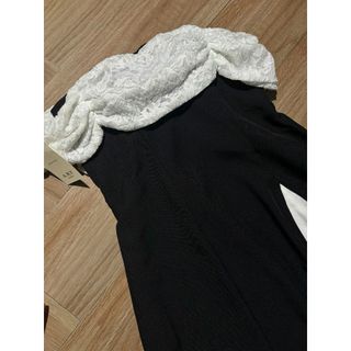 Đầm tiểu thư đi dự tiệc cưới, đầm xòe tiểu thư trễ vai dáng chất tapta phối ren - 189 STORE - V144