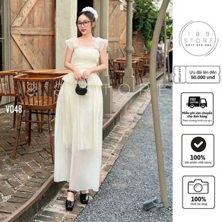 Váy Maxi Viền Bèo Ôm Chun Dáng Xòe Đi Biển Tôn Dáng Điệu Đà-189 STORE-V048