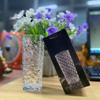 BÌNH CẮM HOA THỦY TINH PHA LÊ 16CM