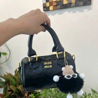 TÚI XÁCH NỮ DÁNG TRỐNG MINMIN MỚI - TẶNG MÓC GẤU VỪA ĐIỆN THOẠI WH721 - WINNIE HOUSE