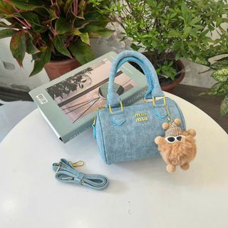 TÚI XÁCH NỮ DÁNG TRỐNG MINMIN MỚI - TẶNG MÓC GẤU VỪA ĐIỆN THOẠI WH721 - WINNIE HOUSE