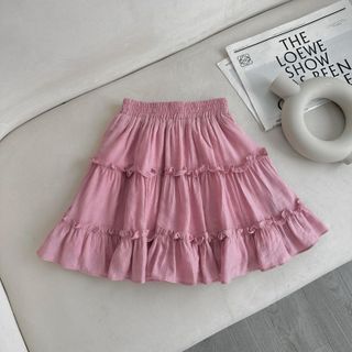 [SHOPPUMI] Chân váy đũi tầng viền bèo ngắn nhiều màu Freesize Thời trang nữ Pumi 15785