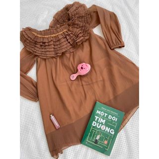 Set áo lụa tơ nhún vai tay phồng Trễ Vai Dáng dài tay sang chảnh bo chun vai nàng thơ- 189STORE-V208