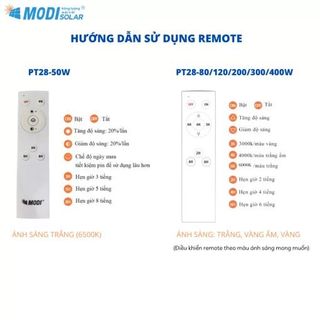 Đèn Led Pha Năng Lượng Mặt Trời MODI SOLAR MD-PT28 120W