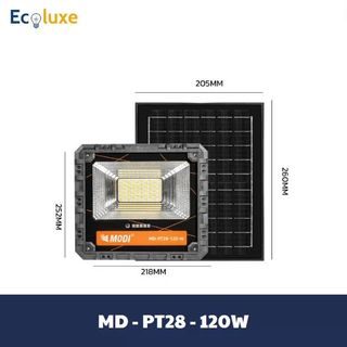 Đèn Led Pha Năng Lượng Mặt Trời MODI SOLAR MD-PT28 120W