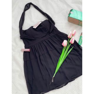 Váy tiểu thư dáng xòe hở vai phối chéo siêu tôn dáng cho cac nang tho di cafe - 189 STORE - V177