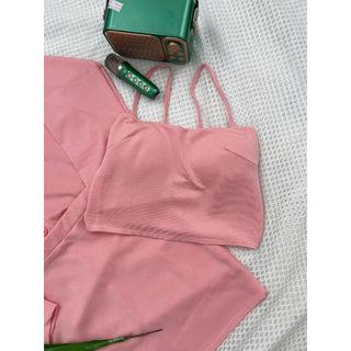 Set siêu tiểu thư 3 món Hàn Quốc chất thun dày sịn sò chân váy áo hai dây kèm khoác  - 189STORE-V141