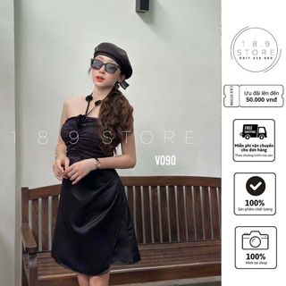 Đầm Thiết Kế Cúp Ngực Cài Hoa Cao Cấp Xinh Đẹp Sang Trọng Quyến Rũ-189 STORE - V090