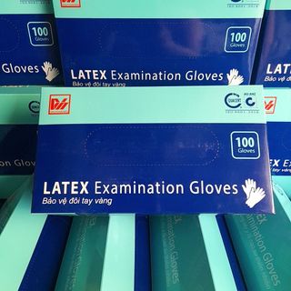 Găng Tay Latex Duy Hàng - Có Bột, Cao Su Thiên Nhiên, Đủ Kích Cỡ XS, S, M, L CHÍNH HÃNG