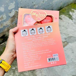Set phấn má hồng Hasaya Girl tim 4 cái Thái Lan