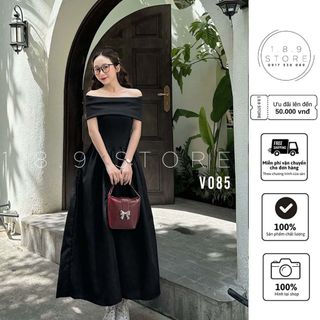 Đầm Maxi Dài Trễ Bẹt Vai Body Dáng Dài, Váy Cúp Ngực Có Mút Xoè Thời Trang -189 STORE-V085
