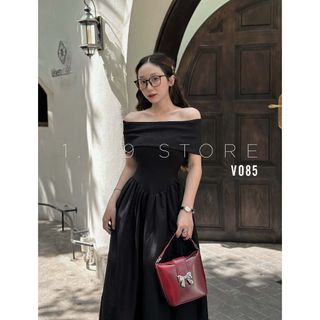 Đầm Maxi Dài Trễ Bẹt Vai Body Dáng Dài, Váy Cúp Ngực Có Mút Xoè Thời Trang -189 STORE-V085 giá sỉ