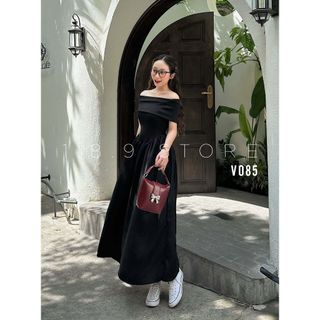 Đầm Maxi Dài Trễ Bẹt Vai Body Dáng Dài, Váy Cúp Ngực Có Mút Xoè Thời Trang -189 STORE-V085