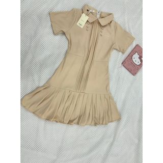 Đầm cổ sen đính cúc phối chân xếp ly tiểu thư sang chảnh cho cac nang tho di choi - 189STORE  - V170