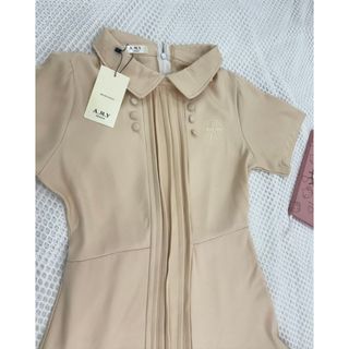 Đầm cổ sen đính cúc phối chân xếp ly tiểu thư sang chảnh cho cac nang tho di choi - 189STORE  - V170