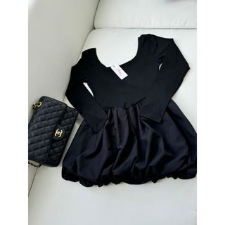 Váy ngắn xuân thu phong cách girl nguyên chất váy chữ A, nữ tay cổ chữ V cac nang - 189 STORE - V169