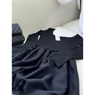 Váy ngắn xuân thu phong cách girl nguyên chất váy chữ A, nữ tay cổ chữ V cac nang - 189 STORE - V169