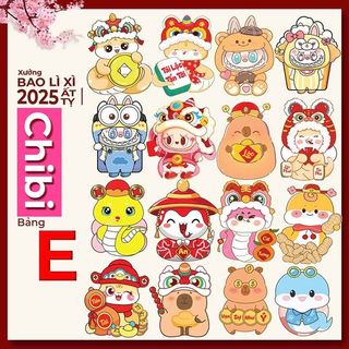 Bao Lì Xì Chipi 2025 (Thùng 9000 Cái)