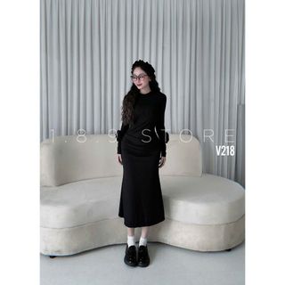 Set body tay dài phối hoa tuy kiểu dáng ôm thun sang chảnh tiểu thư cho các nàng thơ - 189STORE - V218