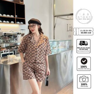 Set bộ đùi GC thời trang nữ mặc đi chơi đi dạo phó thời trang Hàn Quốc trẻ năng động - 189STORE-V212