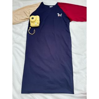 Váy suông thun bầu xinh cún thêu chất cotton thiết kế dáng dài xinh xắn dáng dài - 189 STORE - V225