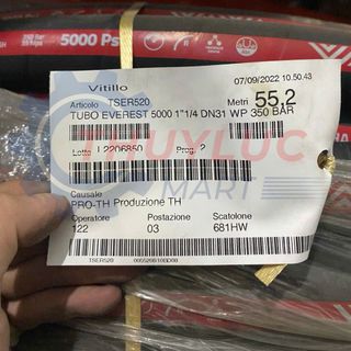 Ống thủy lực cao áp Everest 5000 psi