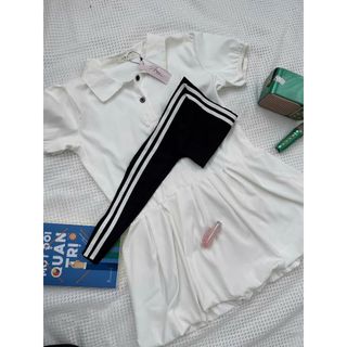 Jum thủy thù rút eo có bè phối cúc tay phồng, dây rút điều chỉnh eo phối khăn thủy thủ-189STORE-V160