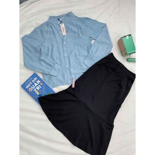 Set sơ mi tay bồng mix chân váy đuôi cá sang chảnh may clothes cho cac nang tho di - 189STORE - V159