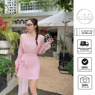 Set tơ đũi kèm hoa dáng ngắn dễ thương và chanh sả cho các nàng đi cafe hoặc du lịch - 189STORE-V235